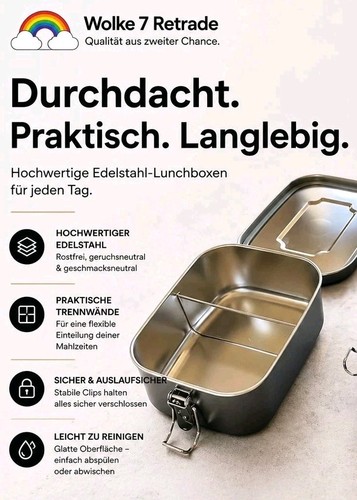 Edelstahl lunchbox brotdose - lunchbox, |