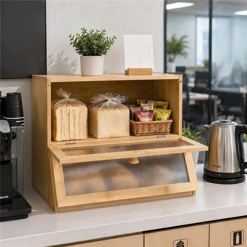 Bambus brotkasten mit - 2, etagen