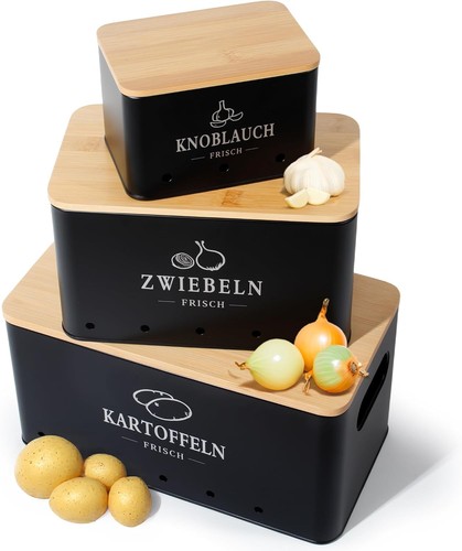 Kartoffel aufbewahrungsbox 3er - kartoffel,