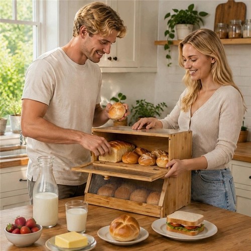 Etagen brotkasten bambus - 2,